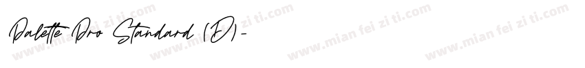 Palette Pro Standard (D)字体转换